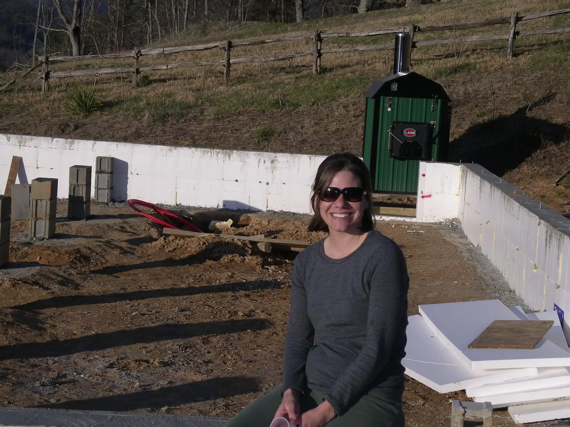 ICF perimeter wall with EPS foam for frost proof footings
